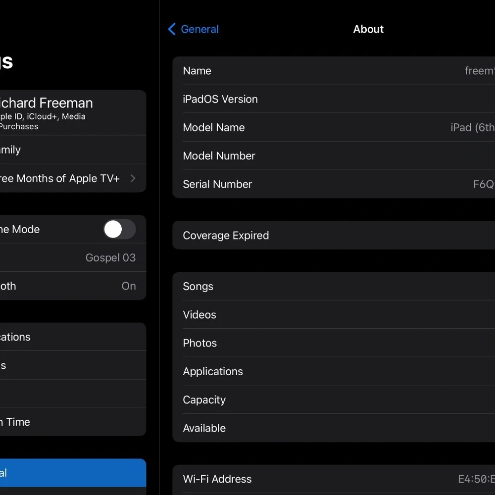 APPLE IPAD 6th GENERATION TOUCH SCREEN
